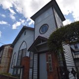 「根津教会」大正時代の教会建築と戦前の建物が残る根津の街並み